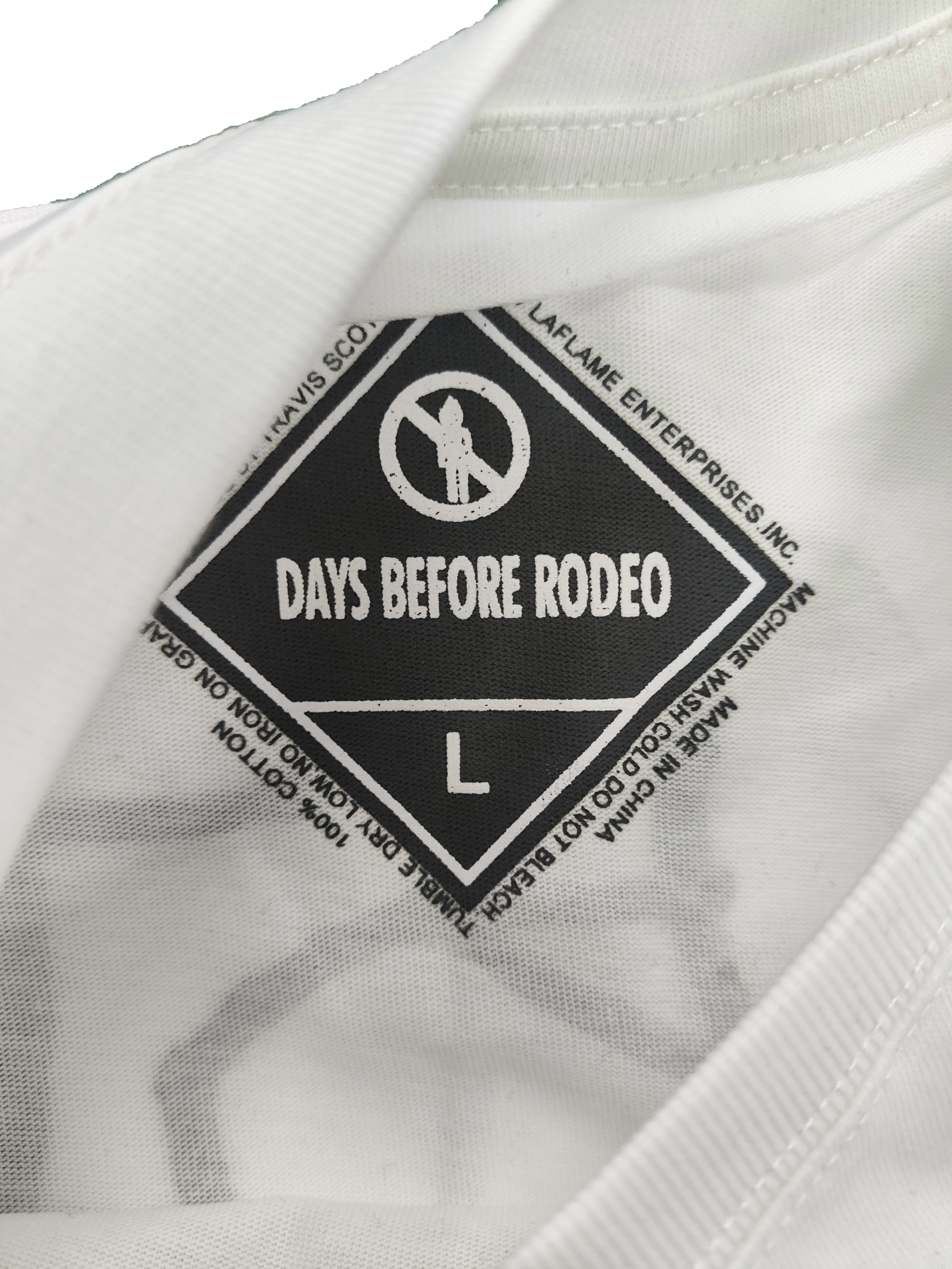 Travis Scott “Not My First Rodeo” Tee — White