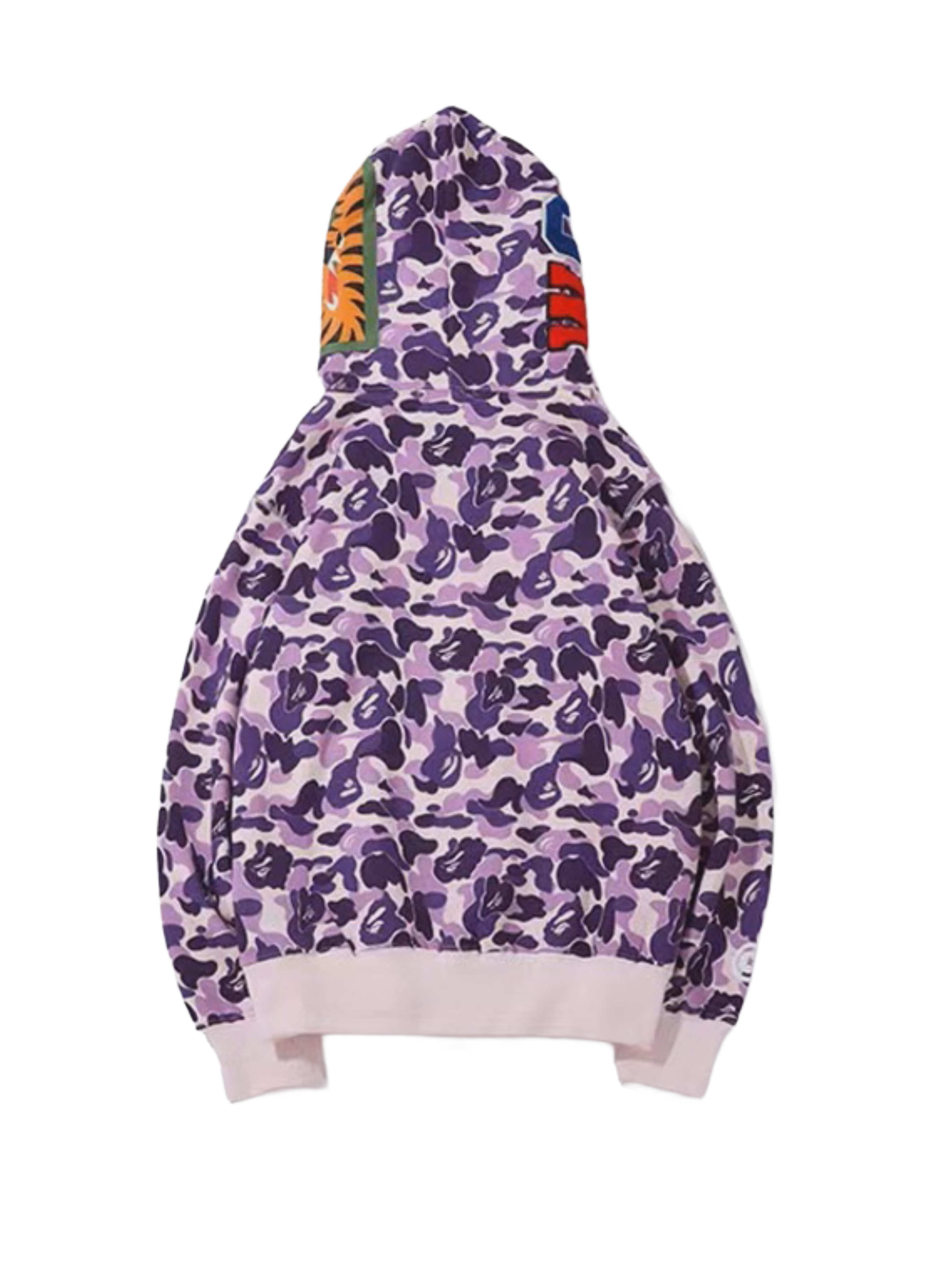 BAPE Shark Hoodie — Purple Camo