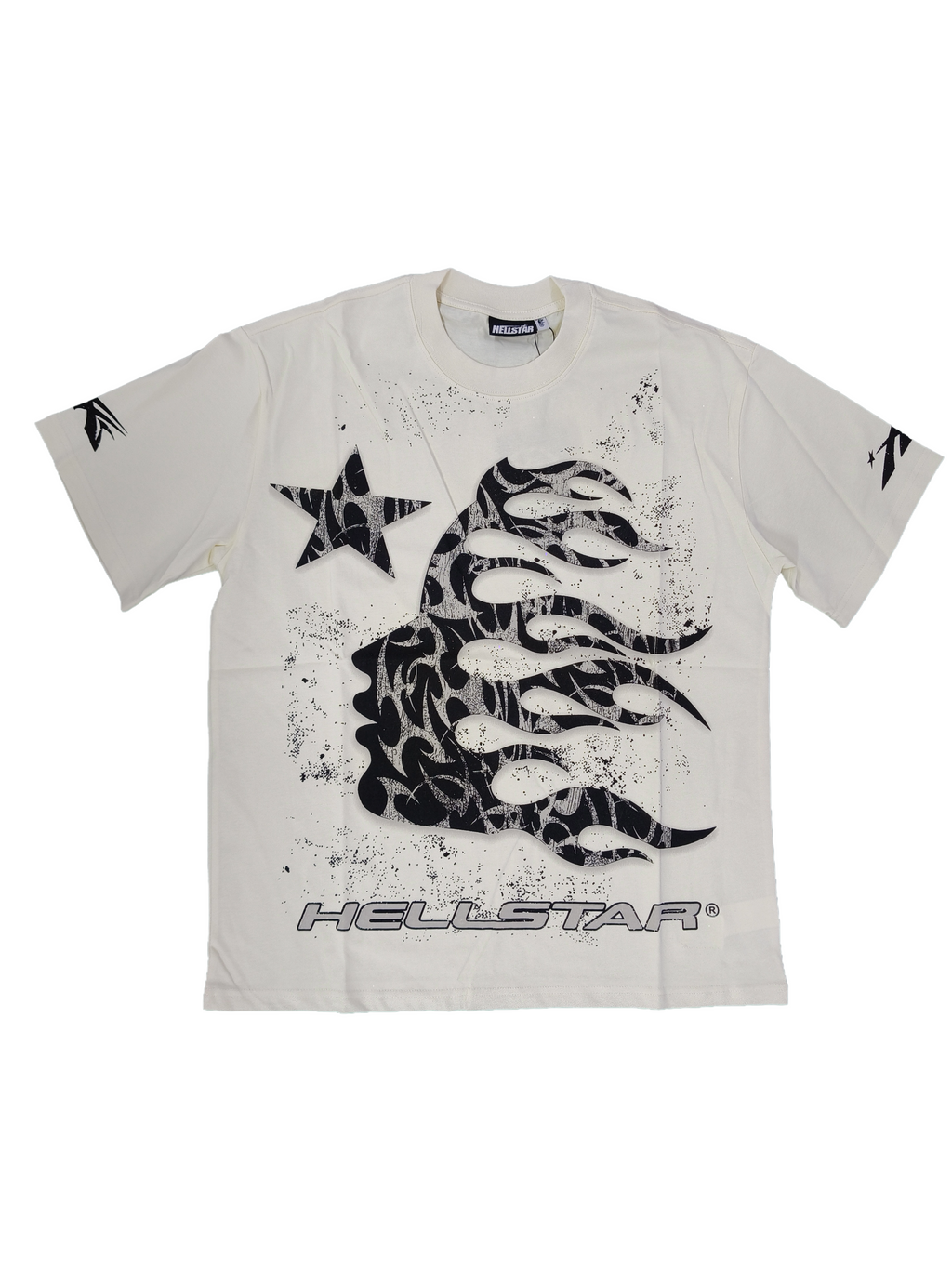Hellstar “Flame Star” Tee — White