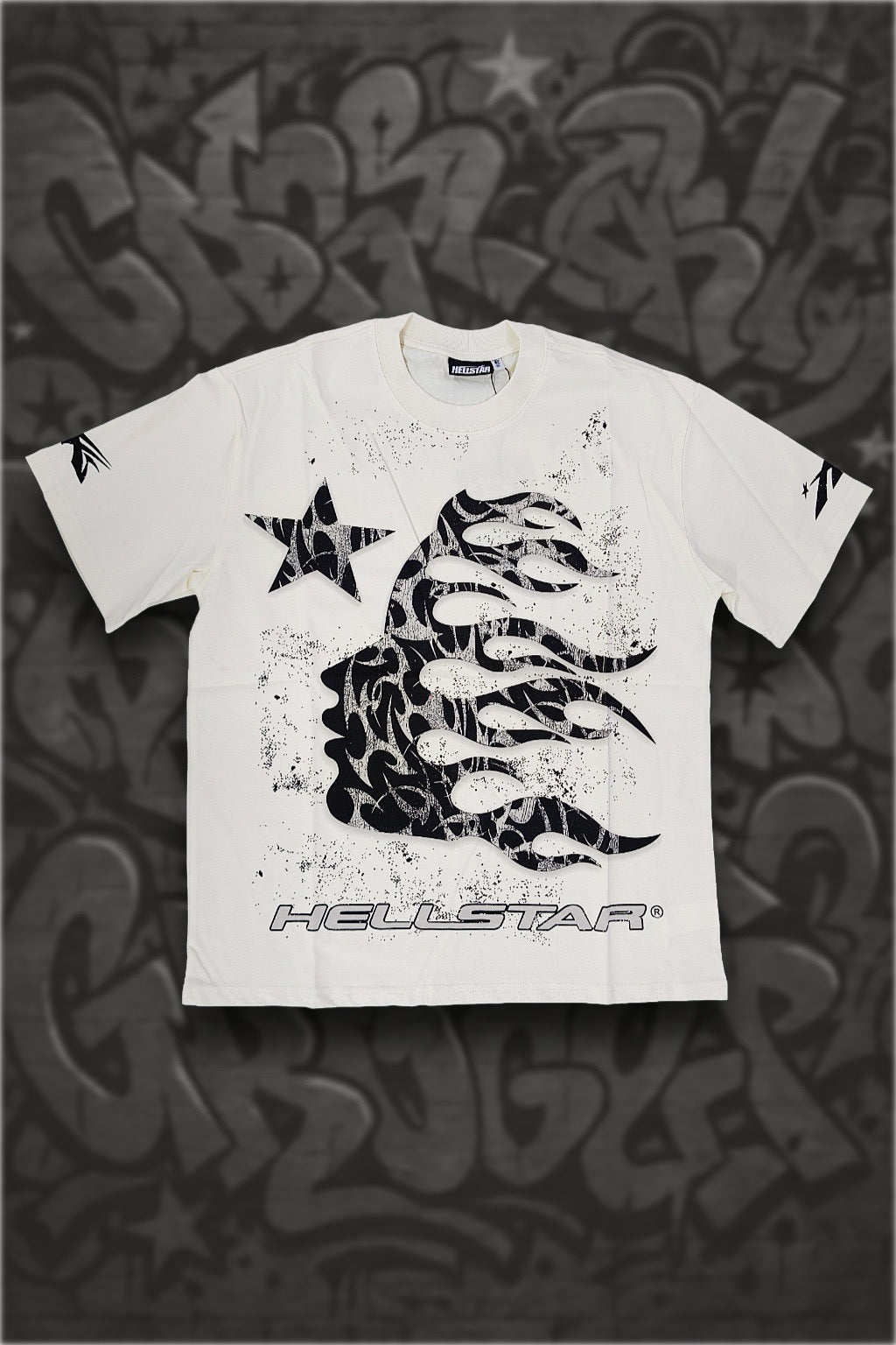 Hellstar “Flame Star” Tee — White